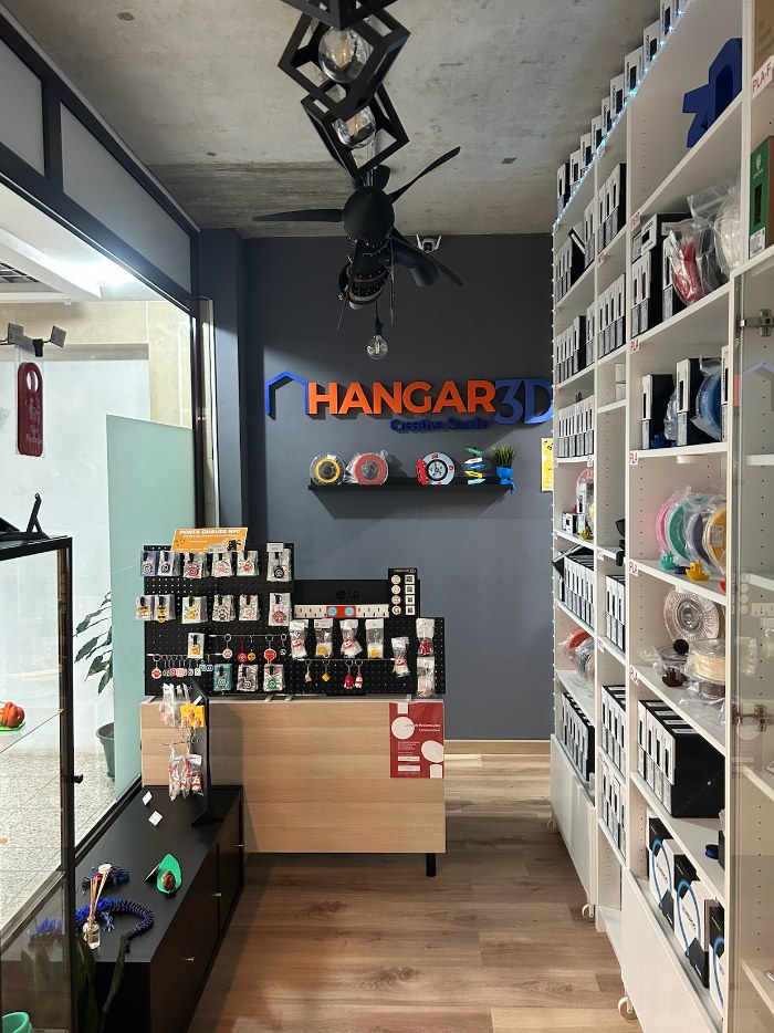 Interior da loja Hangar 3D